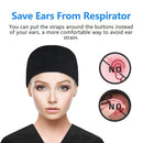 QBA Adjustable Working Cap with Button Long Hair, Sweatband Cotton Ponytail Holder, Tie Back Hats for Women & Men, One Size (3 Pack: Black+Black Paisley+Blue Paisley) QBA