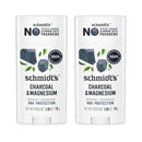 Schmidt's Aluminum-Free Vegan Deodorant Charcoal & Magnesium with 48 Hour Odor Protection, 2 Count for Women and Men, Natural Ingredients, Cruelty-Free, 2.65 oz, Pack of 2 Infinity Warehouse