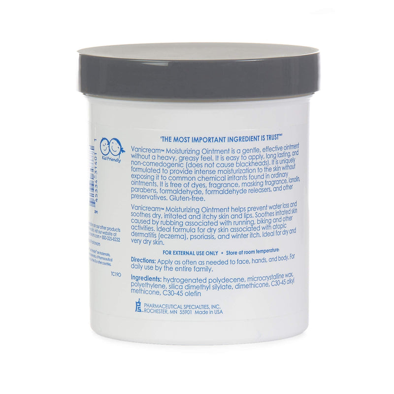 Vanicream Moisturizing Ointment for Women Men – Ideal for Normal to Sensitive Dry Skin – NEA Certified of Common Irritants Unscented Gluten and Sulfate, Fragrance Free, 13 Ounce Vanicream