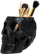 Skull Makeup Brush Holder Extra Large, Strong Resin Extra Large By The Wine Savant The Wine Savant