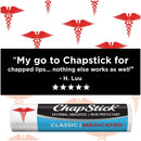 ChapStick Classic Medicated Lip Balm Tubes, Chapped Lips Treatment and Skin Protectant - 0.15 Oz (Pack of 2) Chapstick