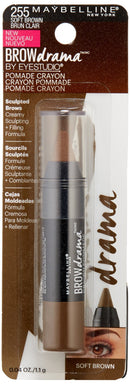 Maybelline New York Brow Drama Pomade Crayon, Soft Brown, 0.04 oz. Maybelline New York