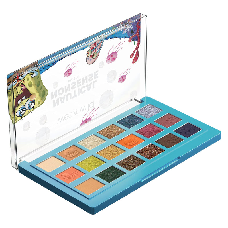 Wet n Wild Palette SpongeBob Squarepants Makeup Eyeshadow and Makeup Pigment Set 1114233, Nautical Nonsense, 0.82 Ounce Wet n Wild