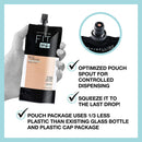 Maybelline Fit Me Matte + Poreless Liquid Foundation, Face Makeup, Mess-Free No Waste Pouch Format, Normal To Oily Skin Types, 128 Warm Nude, 1.3 Fl Oz Maybelline New York