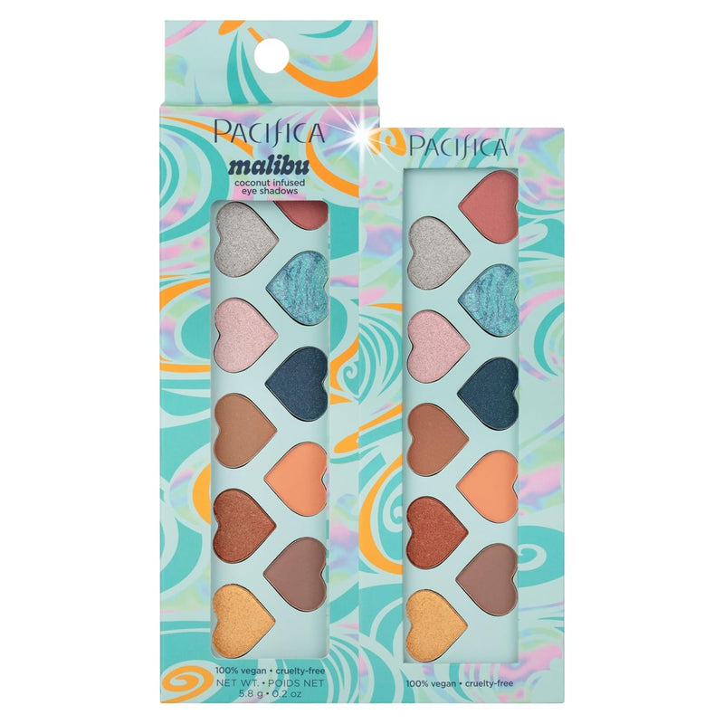 Pacifica Cocoa Nudes Mineral Eyeshadow Palette – 10 Shades Eye Makeup Naked Mineral Eye Shadow - Earth-Tone Rich Chocolate & Praline Neutral Talc-Free Highly Pigmented Cocoa Butter Clean Beauty Vegan Infinity Warehouse