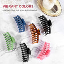 Hitituto Big Hair Claw Clips 6 Packs - 4.33 and 5.2 Inch Matte and Nonslip for Thick and Thin Long Hair Large Banana and Jaw Clips Hair Holder for Women Ladies… Hitituto