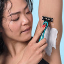 Made For YOU by BIC Shaving Razor Blades for Every Body - Men & Women, with 2 Cartridge Refills - 5-Blade Razors for a Smooth Close Shave, TEAL, Kit Made For You