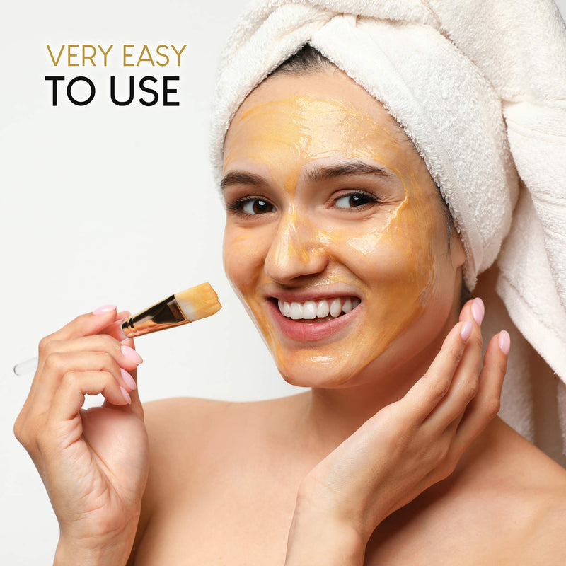 AZURE 24K Gold Luxury Firming Peel Off Mask – Lifting, Illuminating & Revitalizing | Removes Blackheads, Dirt & Oils | Reduces Wrinkles, Fine Lines & Acne Scars | Made in Korea - 150 mL Azure Cosmetics