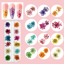 Makartt Nail Decorations Kit with Galaxy Sticks Holographic Nail Powder Pen Bundle, Nail Glitters Nail Rhinestones 3D Butterfly Dried Flowers with Nail Tweezers, Chrome Nail Powder Air Cushion Pen Makartt