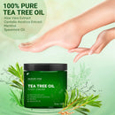 MAJESTIC PURE Athletes Foot Cream with Tea Tree Oil, Aloe & Spearmint - Hydrates, Softens & Conditions Dry Cracked Feet, Heel and Calluses,- Helps Soothe Irritated Skin - 8 oz MAJESTIC PURE