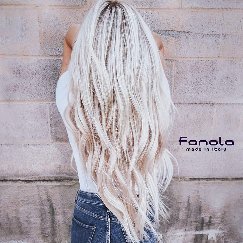 Fanola No Yellow Shampoo & Mask 11.8 oz / 2pk - Purple Anti-Brass Toner for Blonde, Silver, Gray & Highlighted Hair - Color Depositing Mask to Remove Brassiness from Bleached Locks Infinity Warehouse