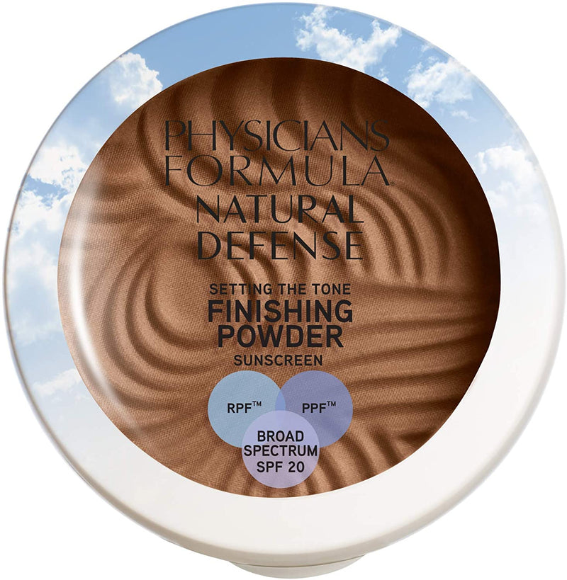Physicians Formula Natural Defense Setting the Tone Finishing Powder SPF 20, Medium/ Deep, 0.35 Ounce Physicians Formula