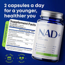 NAD+ Supplement with Nicotinamide Riboside, Trans Resveratrol & Quercetin – NAD Plus Complex for Energy, Brain & Mitochondrial Support – Antioxidant and Longevity Formula for Women & Men – 60 capsules Infinity Warehouse