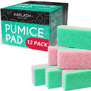 Karlash Professional Pedicure Foot Pumice Stone for Feet Skin Callus Remover and Scrubber for Dead Skins 2 Sided (Pack of 12) Karlash