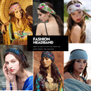 Headbands for Women, Bohemian Style Yoga Elastic Headwraps Head Wrap Hair Band 8 Pack (style-1) ZUOSIVNAT