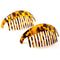 Camila Paris CP2877/2 Set of 2 French Hair Side Combs, Tokyo, Large Interlocking Combs Flexible Durable Strong Hold Hair Clips for Women, No Slip Styling Girls Hair Accessories, Made in France Camila Store
