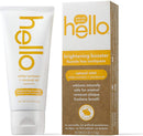 Hello Oral Care White Turmeric + Coconut Oil brightener Booster Fluoride Free Toothpaste 4.0 Ounces, 2 Count hello Store