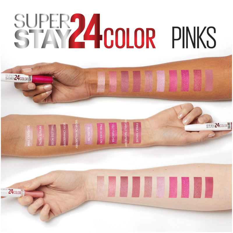 Maybelline New York Superstay 24, 2-step Lipcolor, 24/7 Fuschia Maybelline New York
