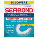 Sea Bond Secure Denture Adhesive Seals Lowers Original, Zinc Free, All Day Hold, Mess Free, 30 Count SEA-BOND.