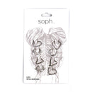 Hair Braid Rings Gold Coils Jewelry for Dreadlocks Metal Hair Cuff Hoops or Braiding Clip Beads Accessories (Silver Toned Assorted Hair Hoop Shapes) Sophi by Elliott and Oliver Co.