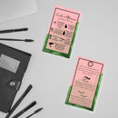 Palm Leaf Eyelash Extension Aftercare Cards | 50 Pack | Double Sided Size 3.5 x 2" inches After Care (2-3 Week Fillers) | Aftercare Instructions Pink with Palm Leaf Design Boutique Marketing LLC