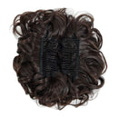 ROSEBUD Chignon Hairpiece Curly Bun Extensions Scrunchie Updo Hair Pieces Synthetic Combs in Messy Bun Hair Piece for Women Rose bud