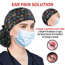 ABAMERICA Working Cap with Button Long Hair, Adjustable Working Hat Ponytail Holder, Tie Back Hats for Women, One Size (C01-1 Pack: Ponytail Heart Beating) ABAMERICA