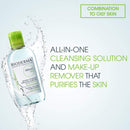 Bioderma - Sébium H2O - Micellar Water - Facial Cleanser and Makeup Remover - Face Cleanser for Combination to Oily Skin Bioderma