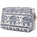 Large Makeup Bag Zipper Pouch Travel Cosmetic Organizer for Women and Girls (Large, Elephant) Narwey