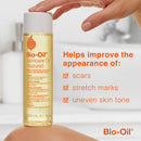 Bio-Oil Skincare Oil (Natural) for Scars and Stretchmarks with Organic Jojoba Oil and Vitamin E, Face and Skin Moisturizer, with Natural Rosehip Oil and Sunflower Oil, 6.7 Ounce, For All Skin Types Bio-Oil