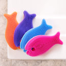 Innobaby Silicone Fish Bath Scrub - Blue Baby Toys & Gifts for Ages 0 to 3 Innobaby