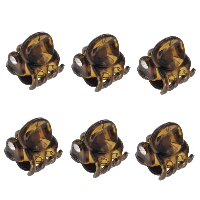Camila Paris AD115/6 French Hair Clips for Women1/2 Inch, Set of 6 Extra Small Girls Hair Claw Clips Jaw Fashion Durable Styling Hair Accessories for Women, Strong Hold No Slip Grip, Made in France Camila