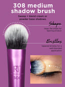 Real Techniques Eyeshadow Brush Set, Makeup with Gel Eyeliner, Flat Eye, and Eyelash Brushes, Purple, 8 Piece Real Techniques