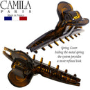Camila Paris CP2623 French Hair Clip for Women, Narrow, Strong Hold Grip Double Teeth Girls Hair Claw Clips Jaw, Fashion Durable Styling Hair Accessories for Women, Made in France Camila
