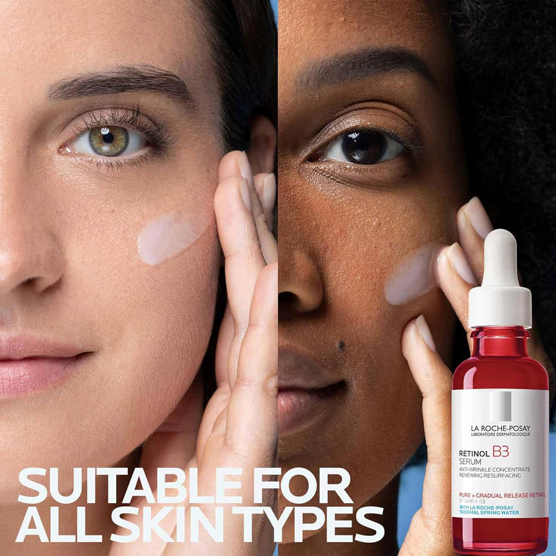 La Roche-Posay Pure Retinol Face Serum with Vitamin B3, Anti Aging Face Serum for Lines, Wrinkles & Premature Sun Damage to Resurface & Hydrate, Suitable for Sensitive Skin, 1.0 Fl. Oz Infinity Warehouse