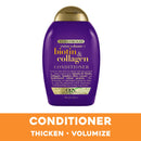OGX Thick & Full + Biotin & Collagen Extra Strength Volumizing Conditioner with Vitamin B7 & Hydrolyzed Wheat Protein for Fine Hair. Sulfate-Free Surfactants for Thicker, Fuller Hair, 13 fl oz OGX