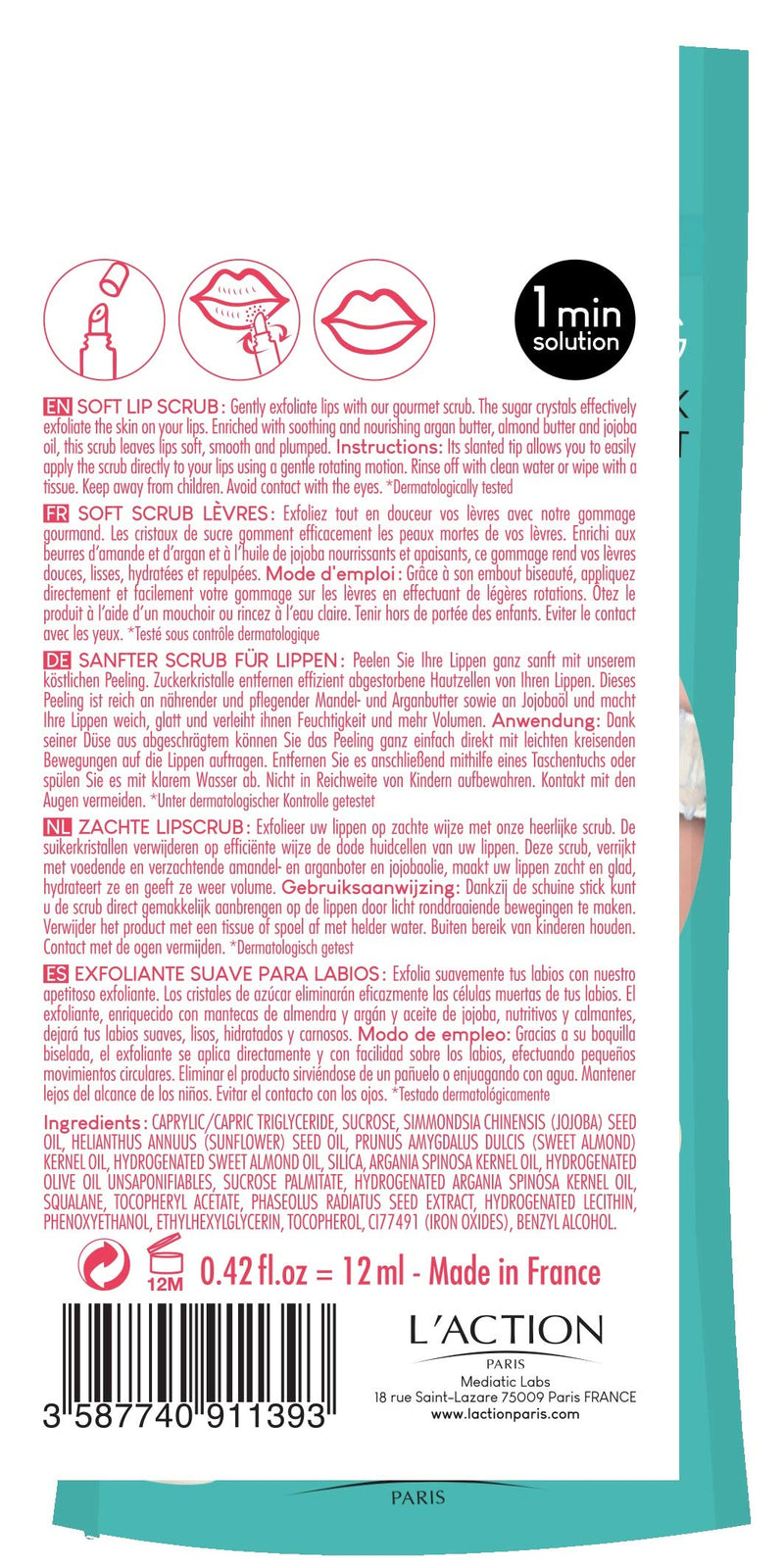 L'Action Paris Soft lip scrub L'Action Paris