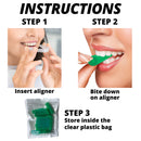 IXO Aligner Seater Chewies for Invisalign Aligners, Mint Scent, Bulk Pack in Resealable Bag (10 PCs) (Green) IXO