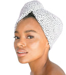 Kitsch Microfiber Hair Towel Wrap for Women, Hair Turban for Drying Wet Hair, Easy Twist Hair Towels, Super Absorbent and Ultra Soft (Micro Dot) Kitsch Store