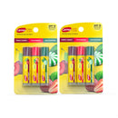 Carmex Daily Care Moisturizing Lip Balm Sticks with SPF, Fresh Cherry, Strawberry and Wintergreen Lip Balm Pack, 0.15 OZ - 3 Count (Pack of 2) Carmex