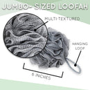 Nicer Concepts Exfoliating Loofah Back Scrubber and Loofah Set - Includes Loofah on a Stick, Extra Large Loofah Sponge, Face Scrubber - For Men and Women's Shower and Bath Use, Back and Body Nicer Concepts