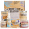 Nurture by Nature RELAX & CALM Spa Kit - Birthday Gifts for Women - Spa Gift Baskets For Women, 6-in-1 Self Care Kit, Bath Sets Gift - Lavender Pillow Mist, Bath Salts, Body Scrub, Bath Bomb Infinity Warehouse