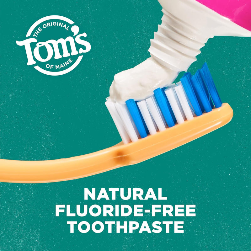 Tom's of Maine Antiplaque and Whitening Toothpaste, Fluoride Free, Fennel, 3 Pack, 4.5 Oz Infinity Warehouse