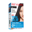 Revlon Total Color Permanent Hair Color, Clean and Vegan, 100% Gray Coverage Hair Dye, 10 Black, 3.5 oz REVLON
