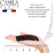 Camila Paris CP2631 French Hair Barrette Clip for Girls, Tortoise Shell, Rubberized Metal Closure Strong Hold Grip Hair Clips for Women, No Slip Durable Styling Girls Hair Accessories, Made in France Camila