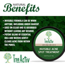 TreeActiv Invisible Acne Spot Treatment | Clarifying Salicylic Acid + Tea Tree Hormonal & Cystic Acne Treatment for Teens & Adults | Pimple and Scars Remover Cream for Face & Body | 150+ Treatments TreeActiv