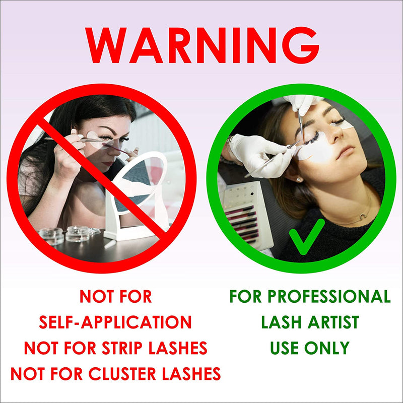 Sensitive Eyelash Extension Glue Stacy Lash (0.34 fl.oz / 10 ml) / Low Fume / 5 Sec Drying time/Retention - 5 Weeks/Professional Use Only Black Adhesive/Individual Semi-Permanent Eyelash Extensions STACY LASH