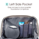 Small Makeup Bag for Purse Travel Makeup Pouch Mini Cosmetic Bag for Women Girls (Small, Dark Grey) Narwey