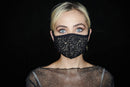 Cameleon Cover - MADE IN USA - Fashion Lace Vintage Sexy Floral Black Face Mask Covering Washable Cotton Double Layer - 3 PACK (Lace Limited Collection) Cameleon Cover Store