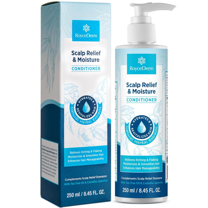 Roycederm Coal Tar Antidandruff Shampoo & Conditioner Set: 2% Coal Tar Extract Scalp Relief Shampoo for Psoriasis, Dandruff & Seborrheic Dermatitis - Soothes Itchy Scalp, Hydrates Hair Infinity Warehouse